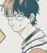 眼鏡男子 横顔 イラスト