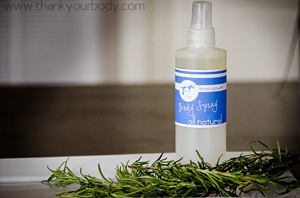 All natural body spray recipe: Aromatherapy at its best.
