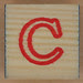 Wooden Brick Letter C