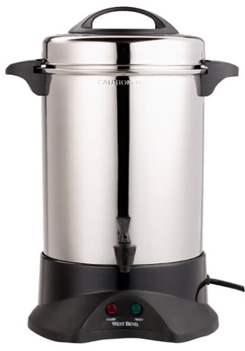 West Bend 59055 60-Cup Commercial Coffee Urn, Stainless Steel