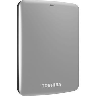 Toshiba Canvio® Connect 1TB Portable Hard Drive (Silver)