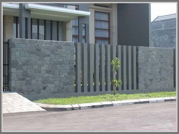 Pagar Batu Alam Untuk Rumah Minimalis Pagar Batu Alam Untuk Rumah Minimalis