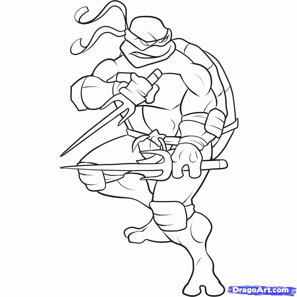 ninja turtles coloring pages raphael - Clip Art Library