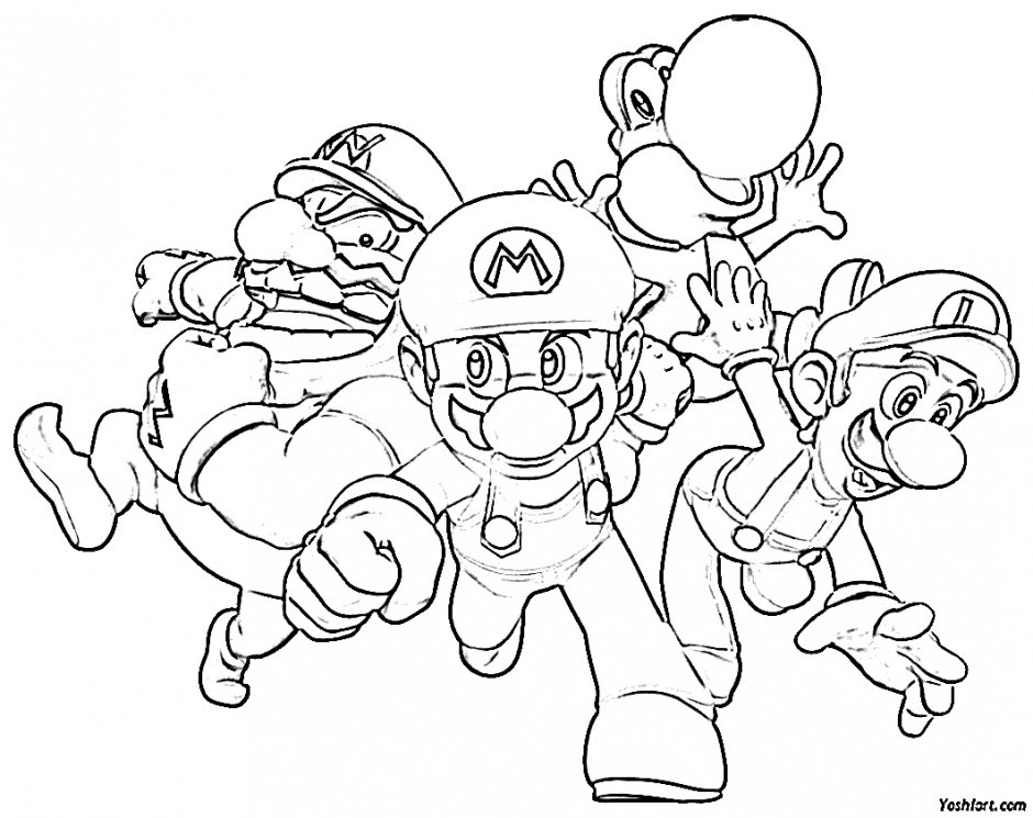 All Mario Characters Coloring Pages at GetColorings.com ...