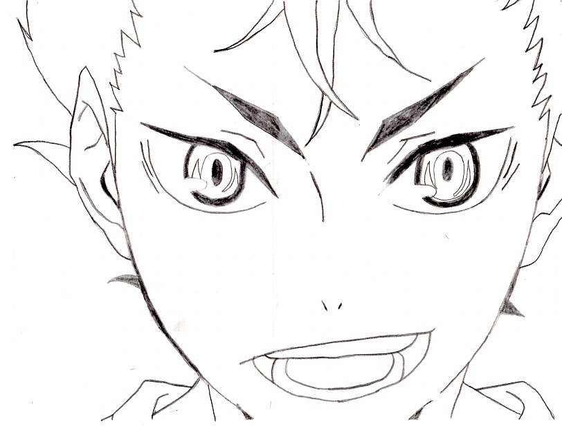 ハイキュー見たことないくせに描いてみたシリーズ第2弾 ノヤっさん