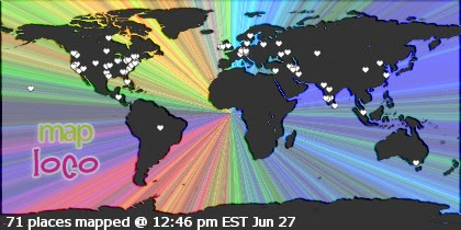 Profile Visitor Map - Click to view visits