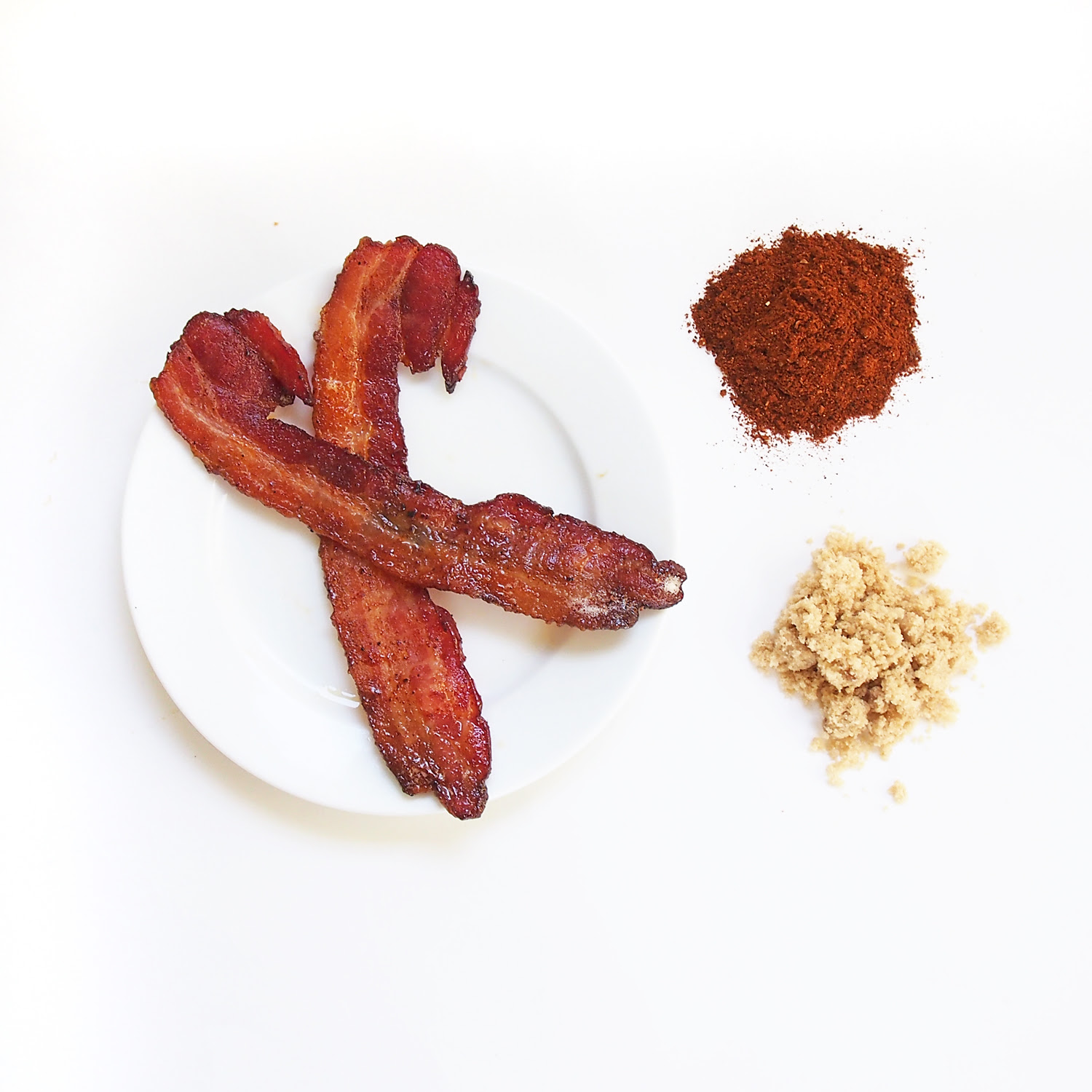 Spicy  Bacon with Chili  Recipe}  Brown Sweet bacon chili recipe Glaze Sugar Powder &