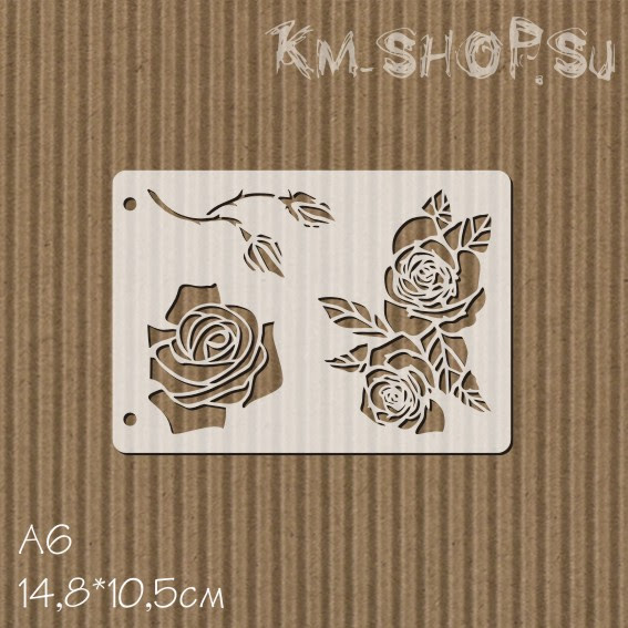 Трафарет А6 Розы