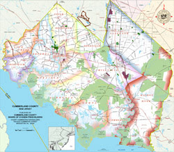 Map Of Cumberland County Nj Geographical Information System   Cumberland County, New Jersey (NJ)