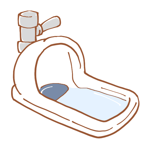 和式便器のイラスト かわいいフリー素材が無料のイラストレイン