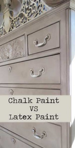 Chalk Paint vs Latex Paint on Furniture - Painted Furniture Ideas