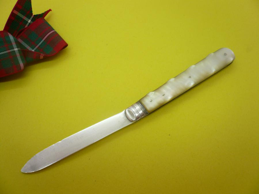 Antique Silver Folding Fruit Knife, Thomas Marples 1892 - Dart Silver Ltd