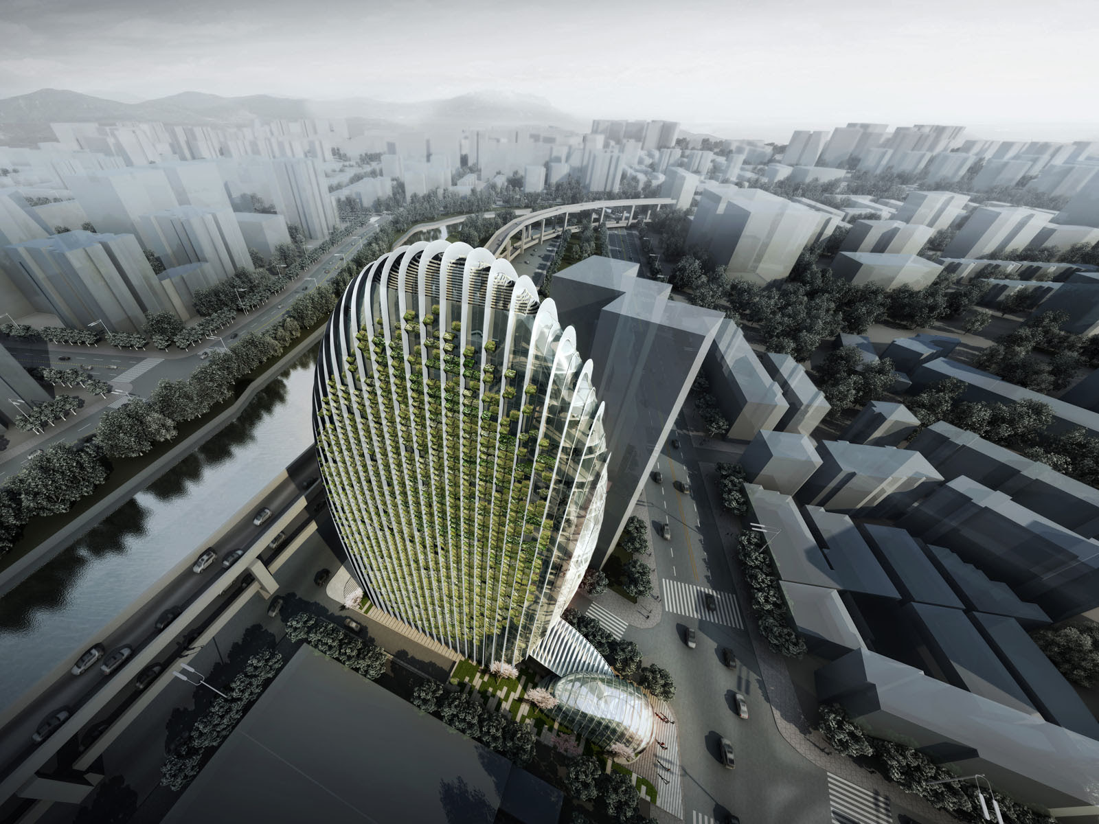 Taipei Nangang Office Tower by Aedas