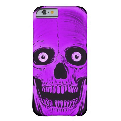 iPhone Skully Skull Horror Purple Skull Case