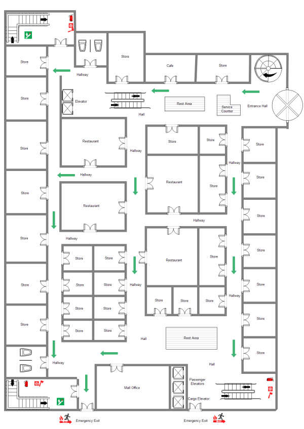 mall floor plan