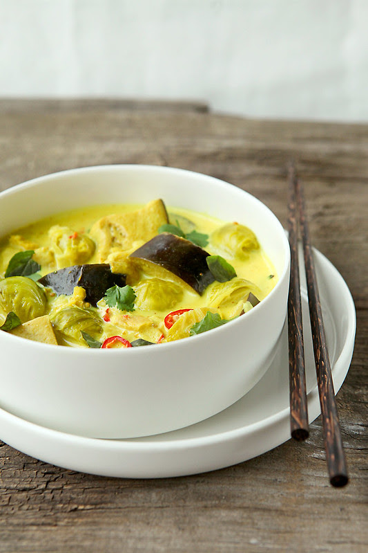 vegan aubergine curry