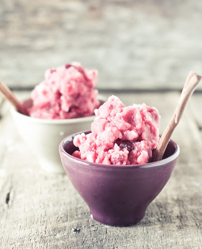 cherry pomegranate sorbet