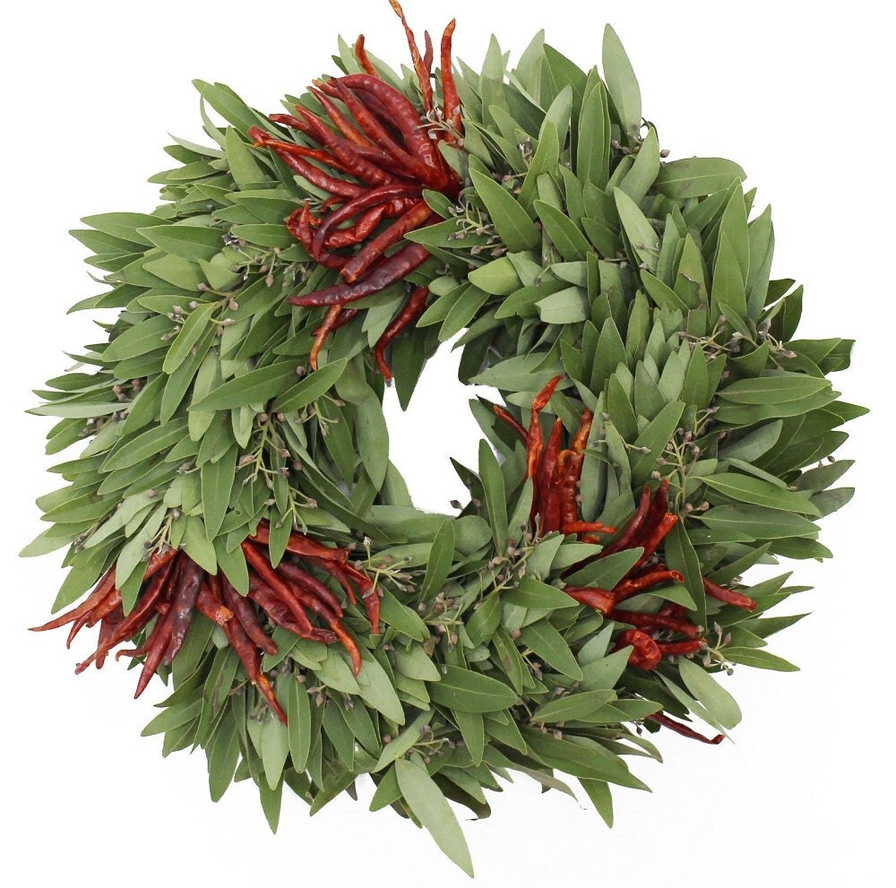 Bay Wreath w/ 3 Sets of Chilis