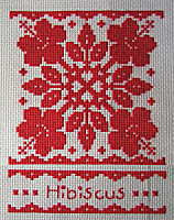 Hawaiian クロスステッチ ハイビスカス その6 鈴木祥子のステッチbook