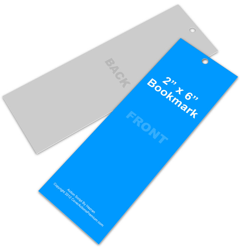 Download 2x6 Bookmark Mockup Action Script | Cover Actions Premium ...