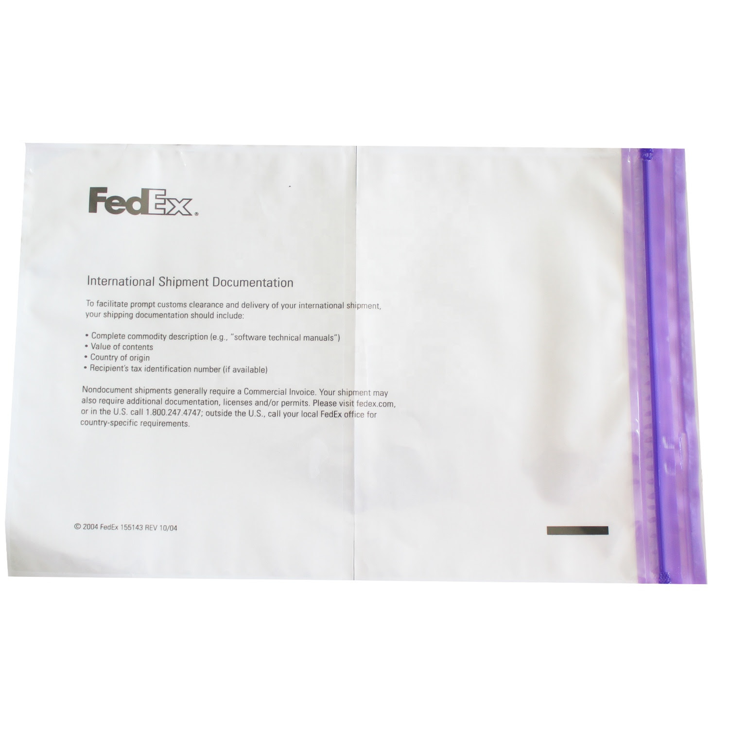 Shipping pouch fedex