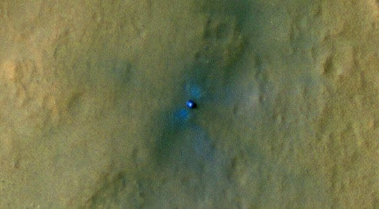 NASA's Curiosity rover on the surface of Mars