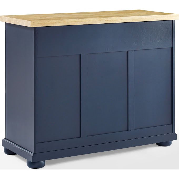 Navy Kitchen Island Cart