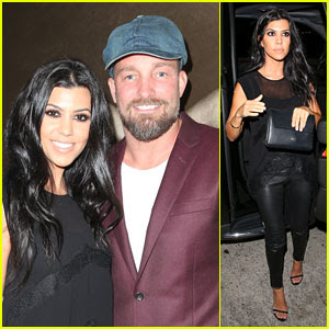 Kourtney Kardashian Posed In Front of Her Risque Portrait!