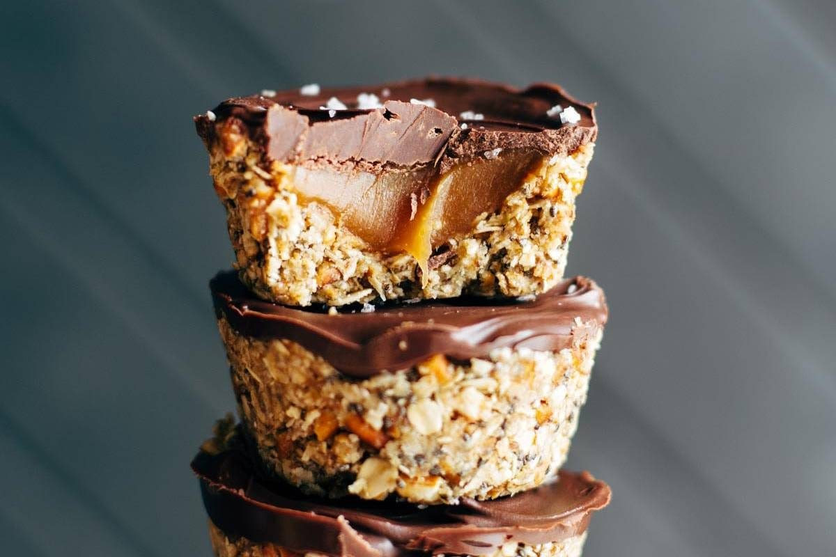 No Bake Salted Caramel Cups | pinchofyum.com