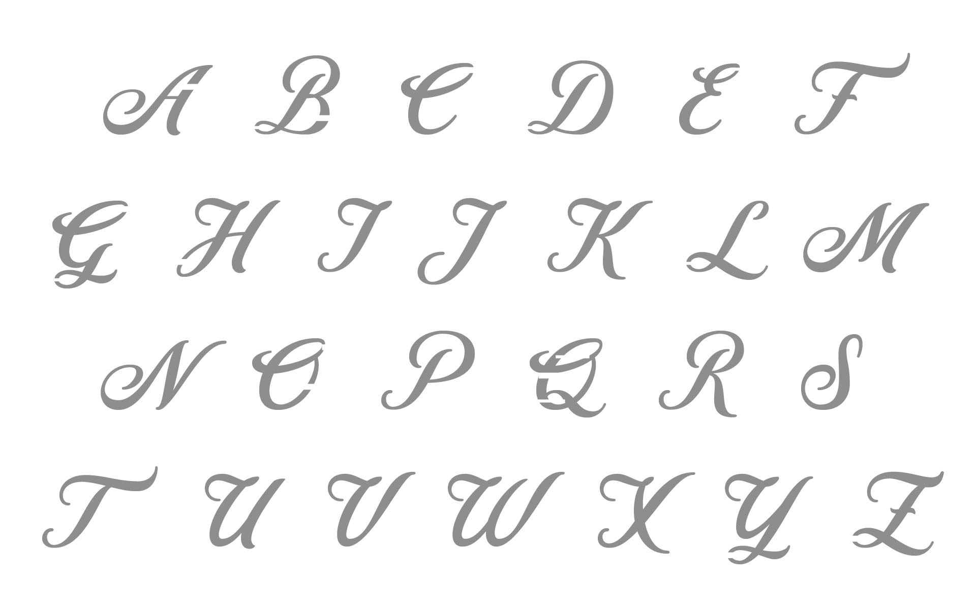 6 best images of printable large script letters printable cursive