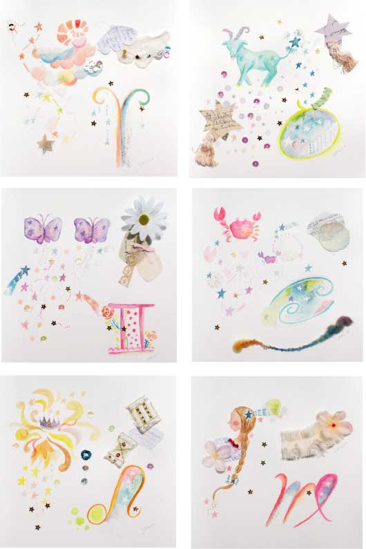 Loft企画 星座 Art展 １２星座イラスト Shinco Uematsu Website