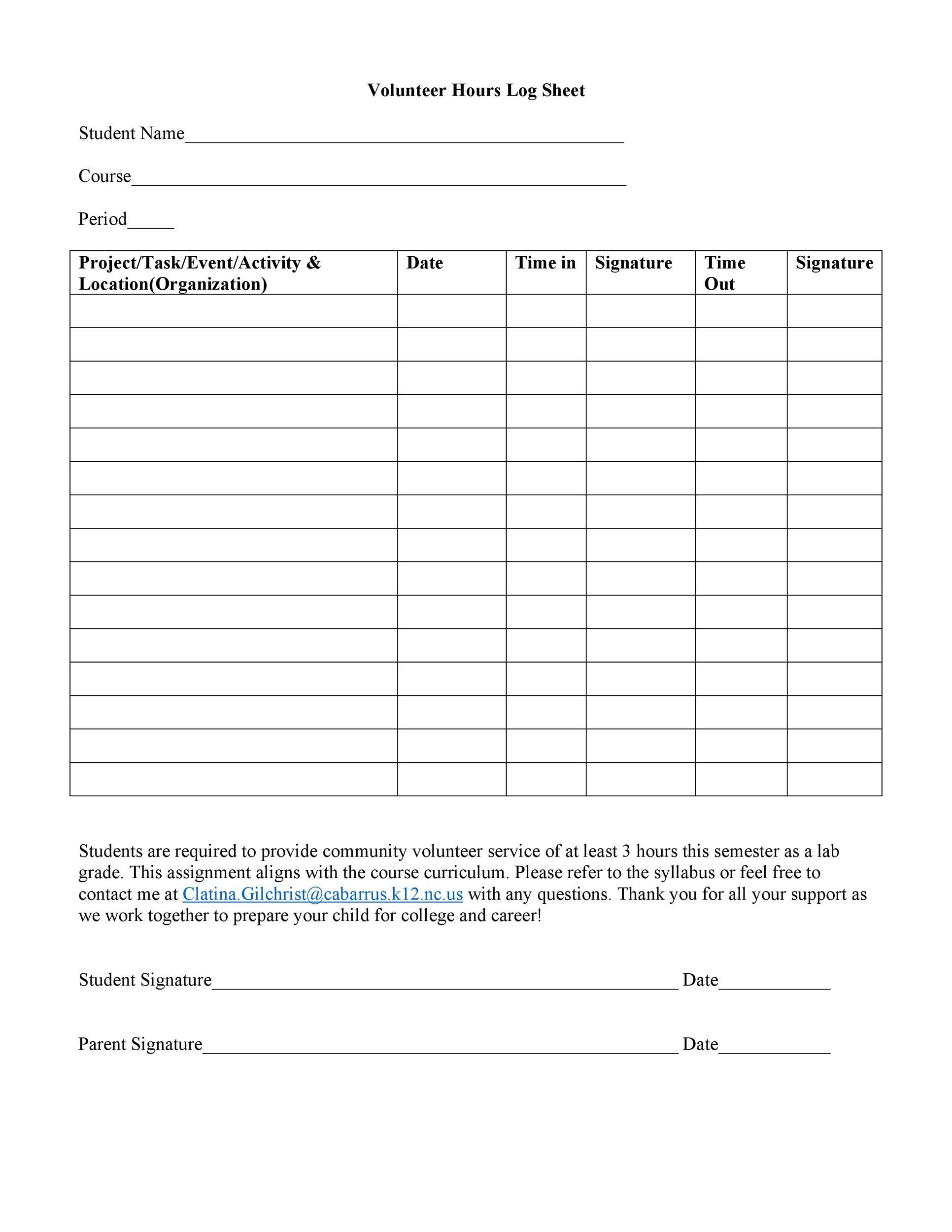 50 Printable Log Sheet Templates Direct Download ᐅ ...