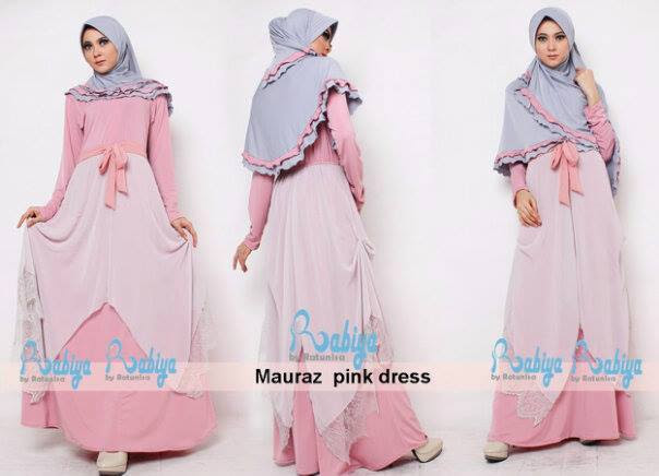 Rabiya Mauraz Dress Baju Muslim Gamis Modern
