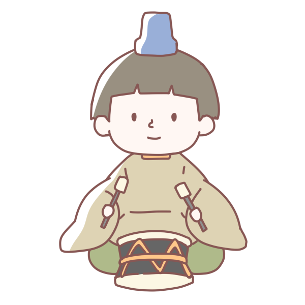 五人囃子1のイラスト かわいいフリー素材が無料のイラストレイン