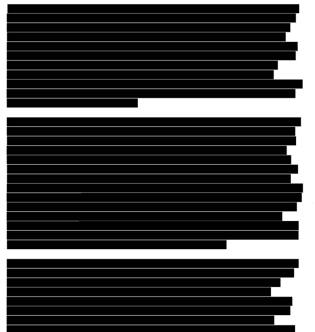 Image result for heavily redacted document