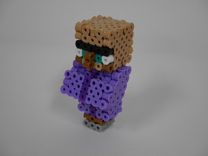 3d Perlerbeads アイロンビーズ Minecraft マイクラ Villager 村人 3dperlerbeadsお手軽頑固な立体 アイロンビーズ