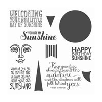 Ray Of Sunshine Wood-Mount Stamp Set