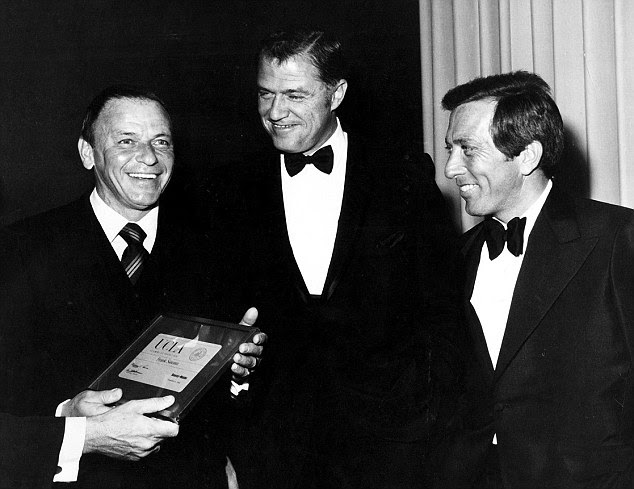 Famous friends: (left to right) Frank Sinatra, Charles Young and Andy Williams 
