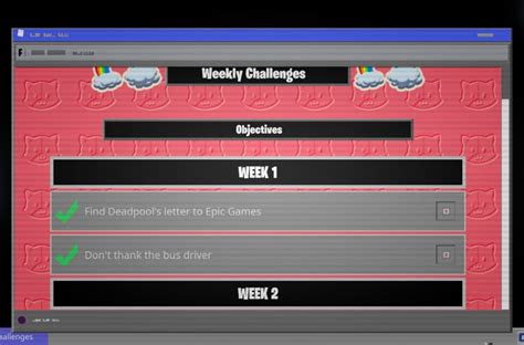 fix deadpool week  challenges  showing