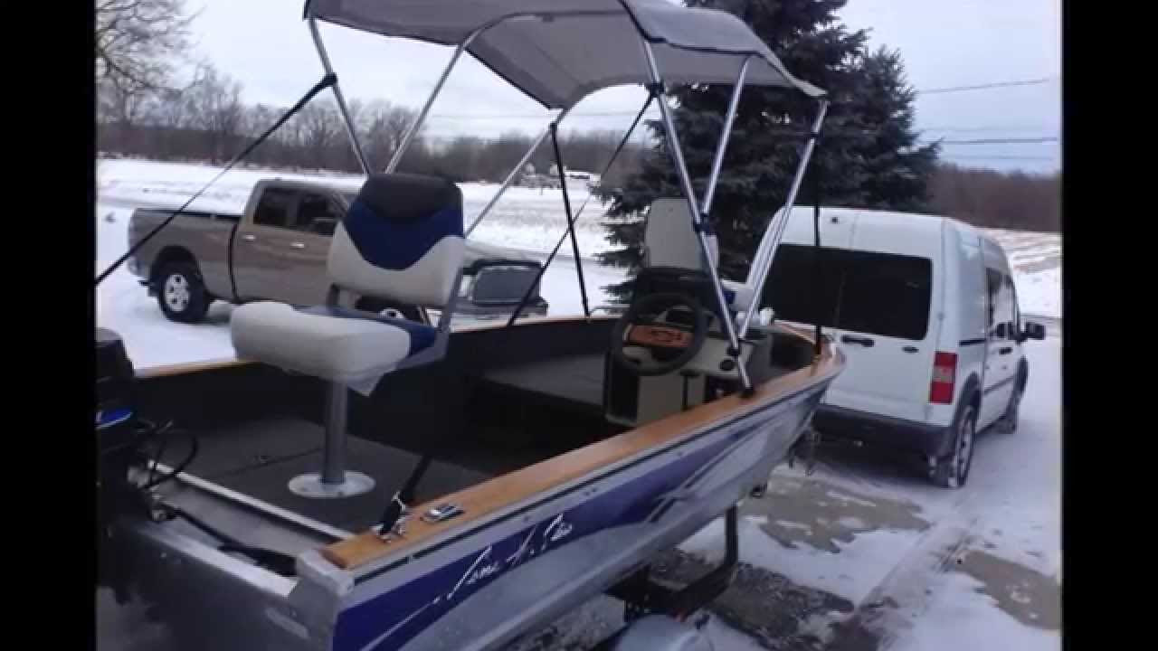 14 ft Aluminum Fishing / Bass Boat Restoration - YouTube