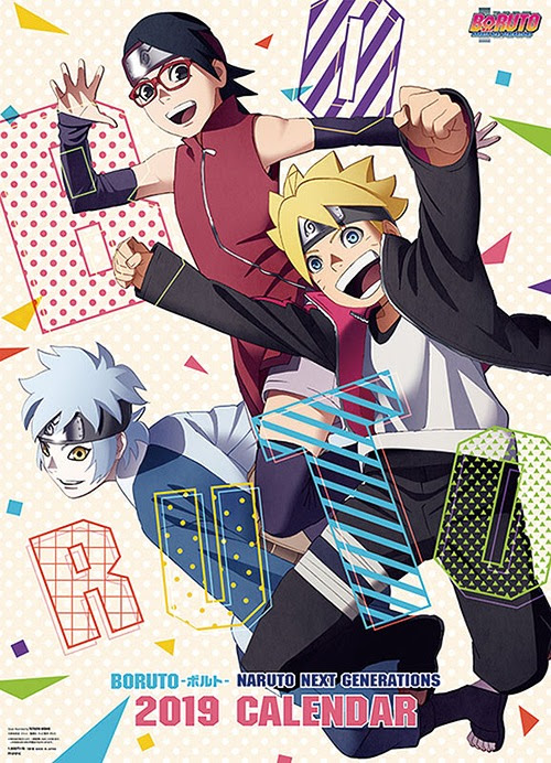 Cdjapan : Boruto - Naruto Next Generations - [Calendar 2019 (Try-X Ltd.)] Animation Collectible