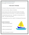 Reading Comprehension Worksheets For 1st Grade