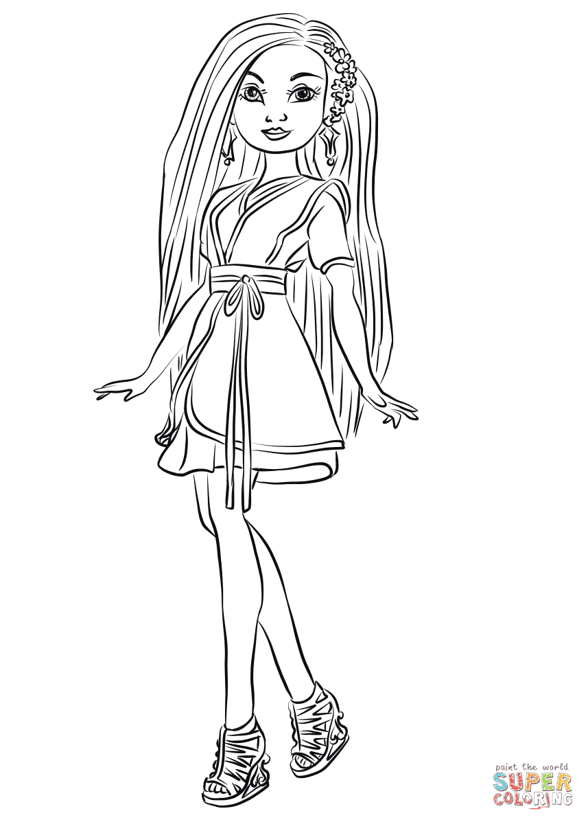 Download Lonnie from Descendants Wicked World coloring page | Free ...