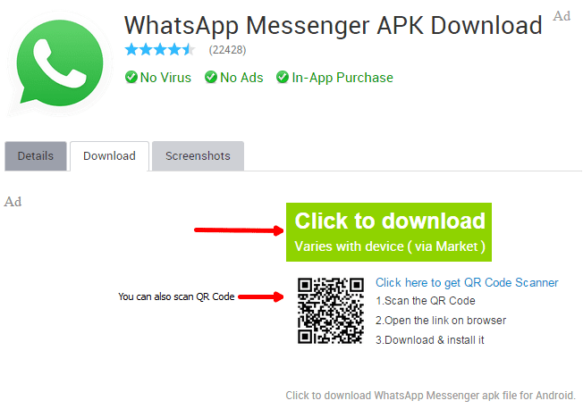 WhatsApp Apk Download For Android (Latest Updated Version)  FTB