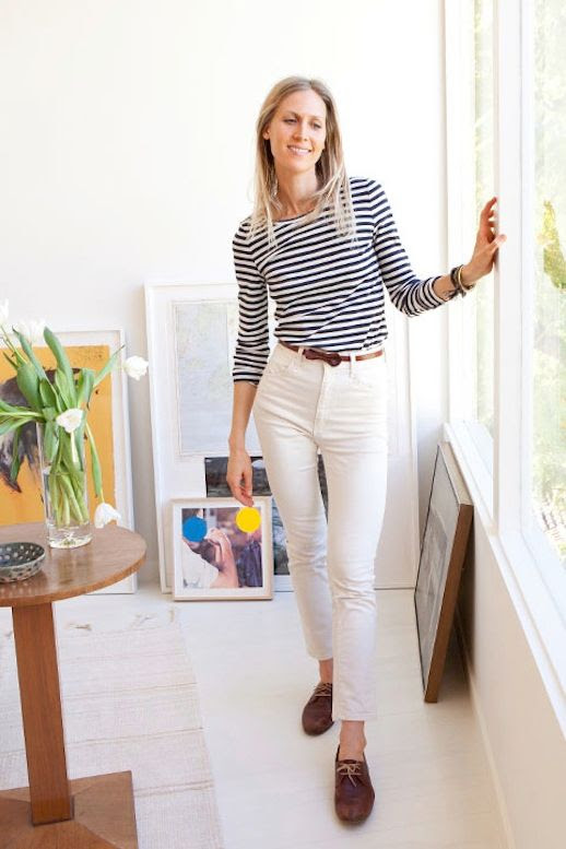 7 Le Fashion Blog 30 Fresh Ways To Wear White Jeans Jessica De Ruiter Striped Top High Waisted Moccasins Via Tory Burch photo 7-Le-Fashion-Blog-30-Fresh-Ways-To-Wear-White-Jeans-Jessica-De-Ruiter-Striped-Top-High-Waisted-Moccasins-Via-Tory-Burch.jpg