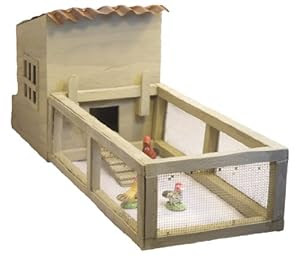 Amazon.com - Miniature Chicken Coop w/Chickens -