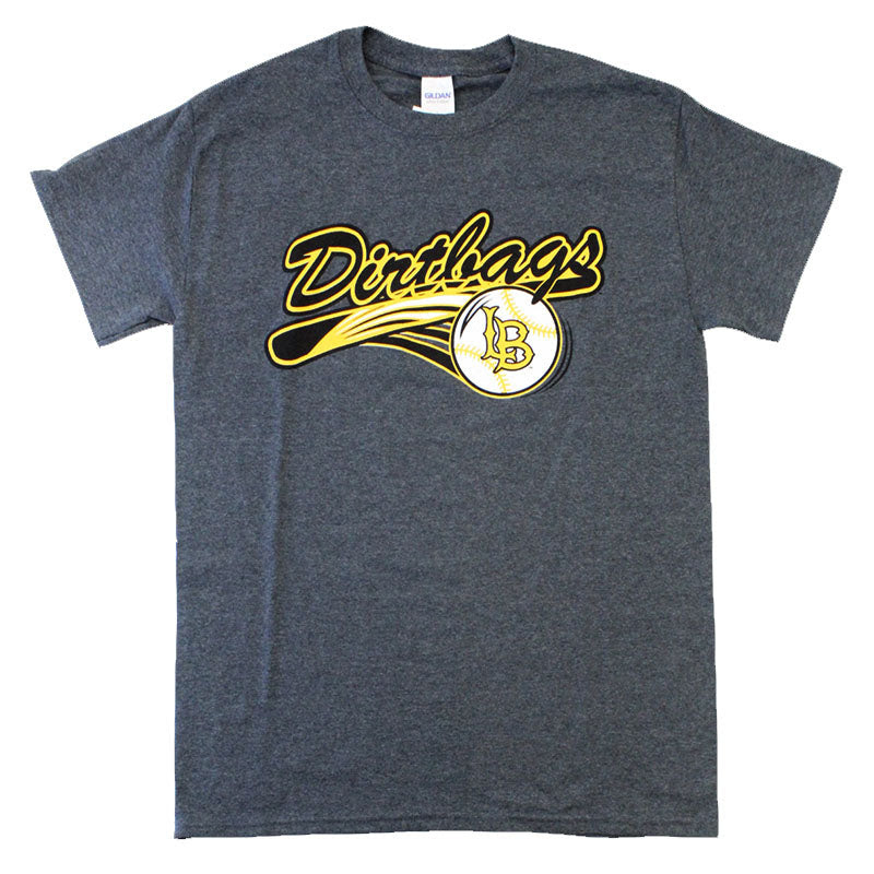 Long Beach State Dirtbags Ball and Bat T-Shirt - Long ...