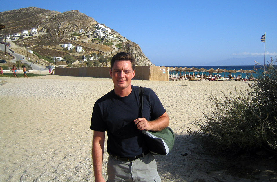 Me in Mykonos, Greece in 2005