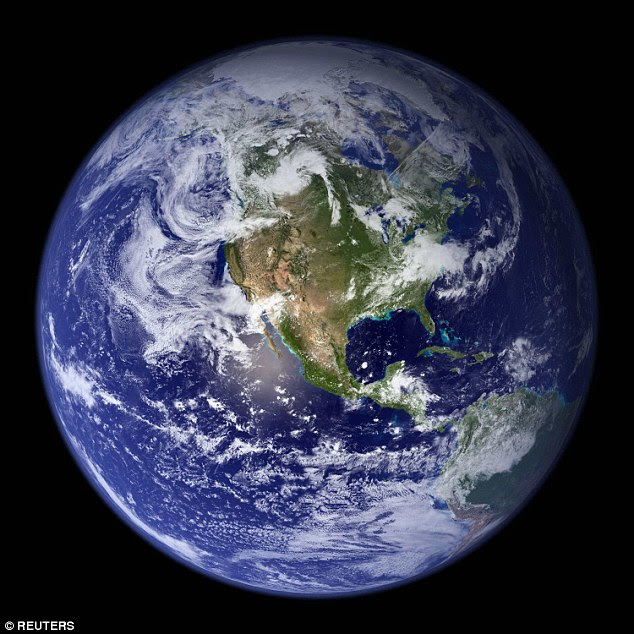 Researchers at Ohio State University believe the same amount of water that currently fills the Pacific Ocean could be buried deep inside the planet right now - and that underground 'oceans' or rock were created at the same time the earth was.
