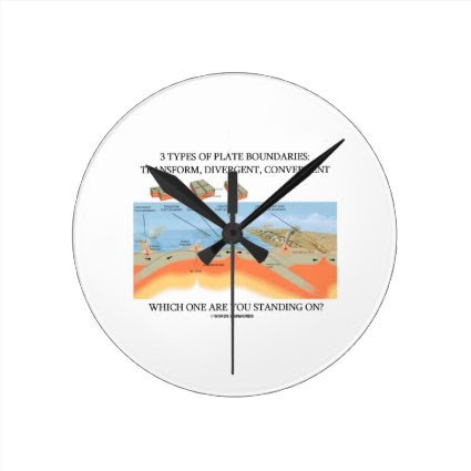 3 Types Of Plate Boundaries Which One Standing On? Clock